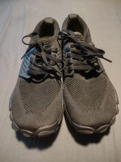 Black barefoot Knit Lace-Up Sneakers