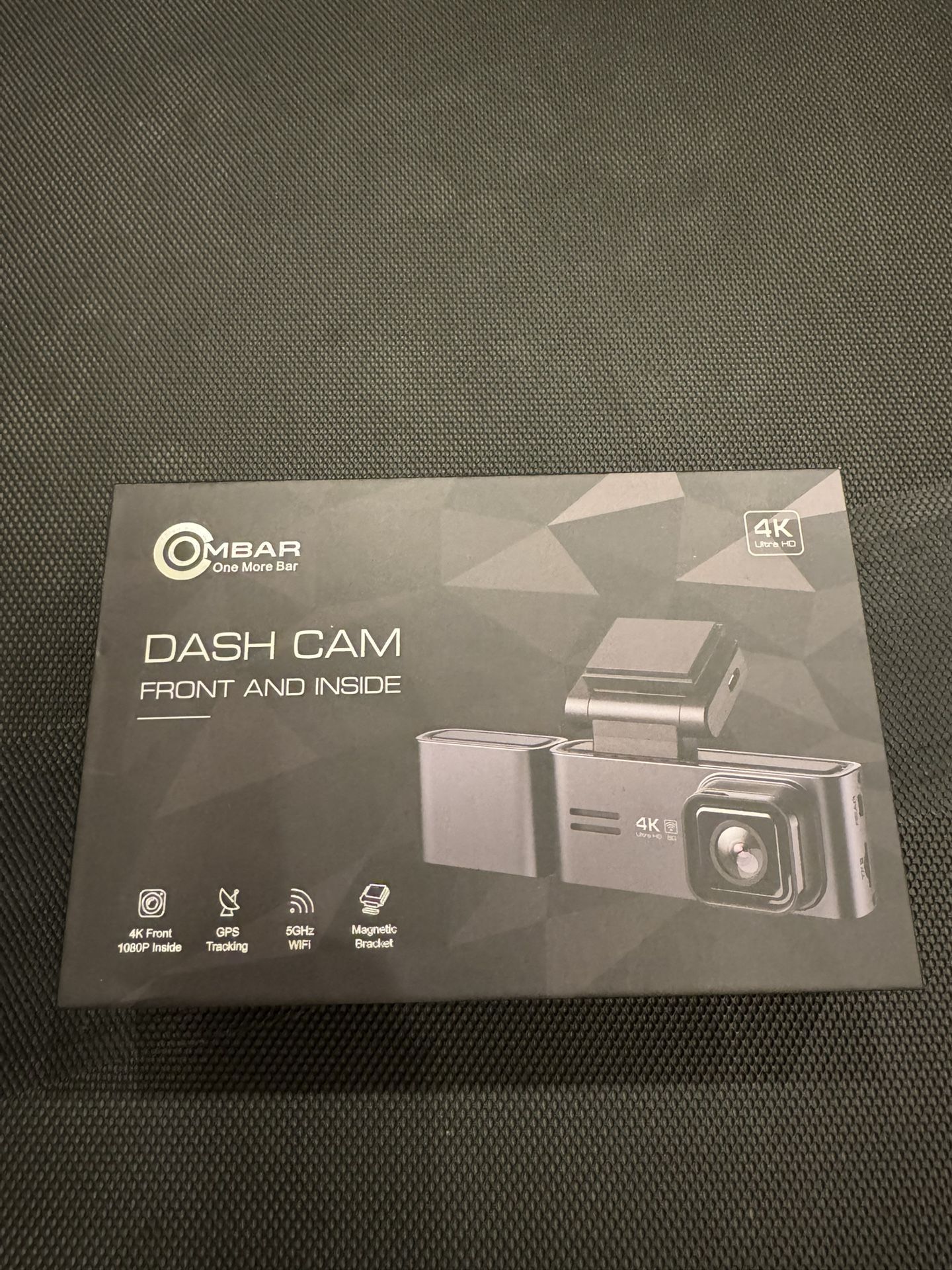 ► OMBAR 4K Dash Cam Front and Inside with GPS, WiFi, Night Vision w/ 64GB Memory Card NO Rear Camera