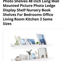 2 Brand New 48 In Floating Shelves 