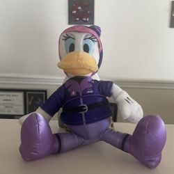 Disney Store Daisy Roadster Racer Plush Stuffed Animal Purple Outfit 10"