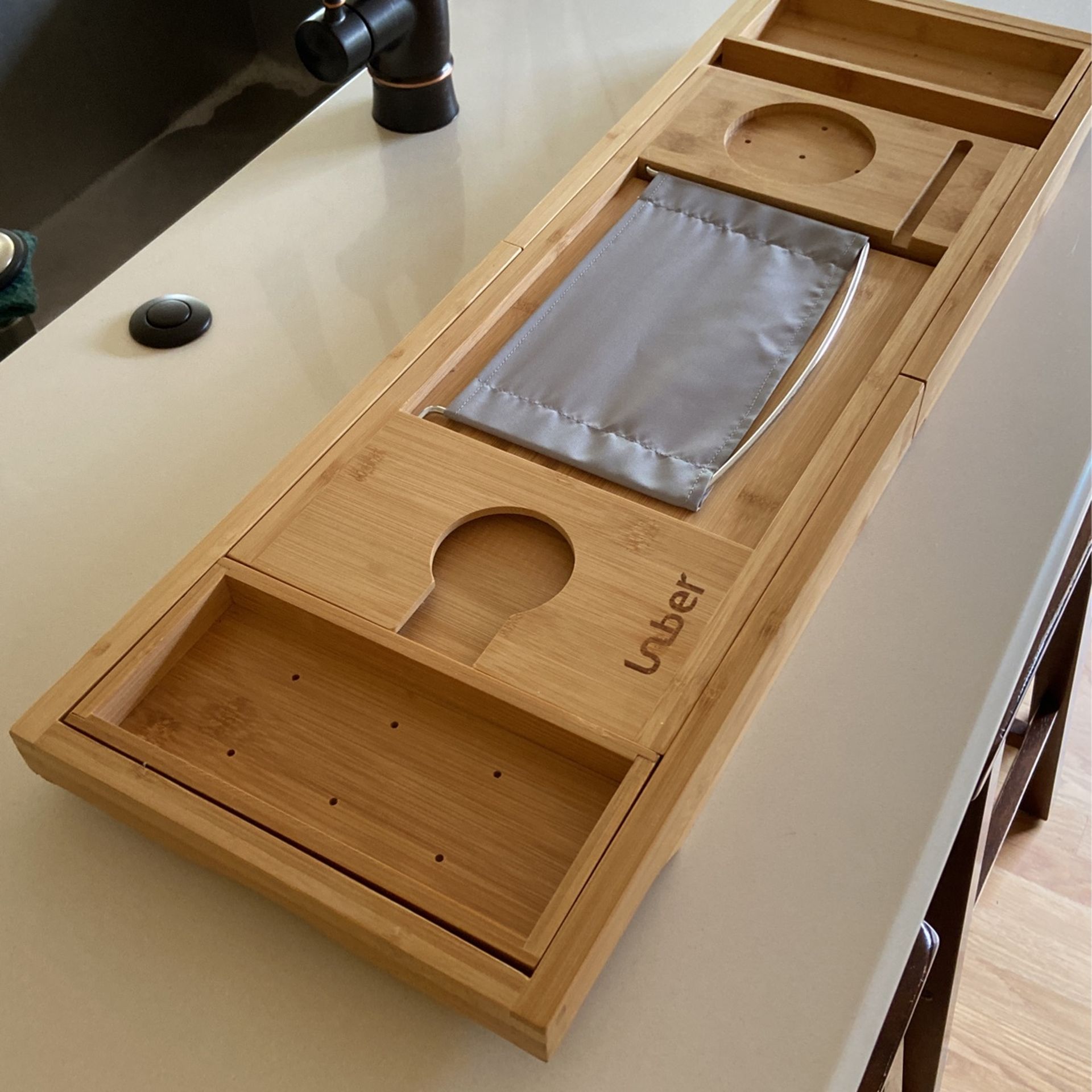 Tub Caddy - Holds drink, book, soap Etc.