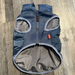 Reddy Quilted Puffer Dog Vest, Blue, Small