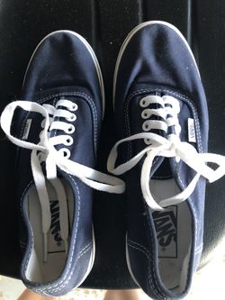 VANS - BLUE -SIZE 7