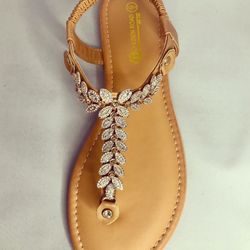 Zelda NG85 Womens Strappy Soft Comfortable Thick Padded Flat Thong Sandals