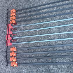 Bessey Revolution &Jorgensons #72 96in Bar Clamps. Four pick up fremont sea. No low ball offers please. No trades. ManyOtherToolsForSale.