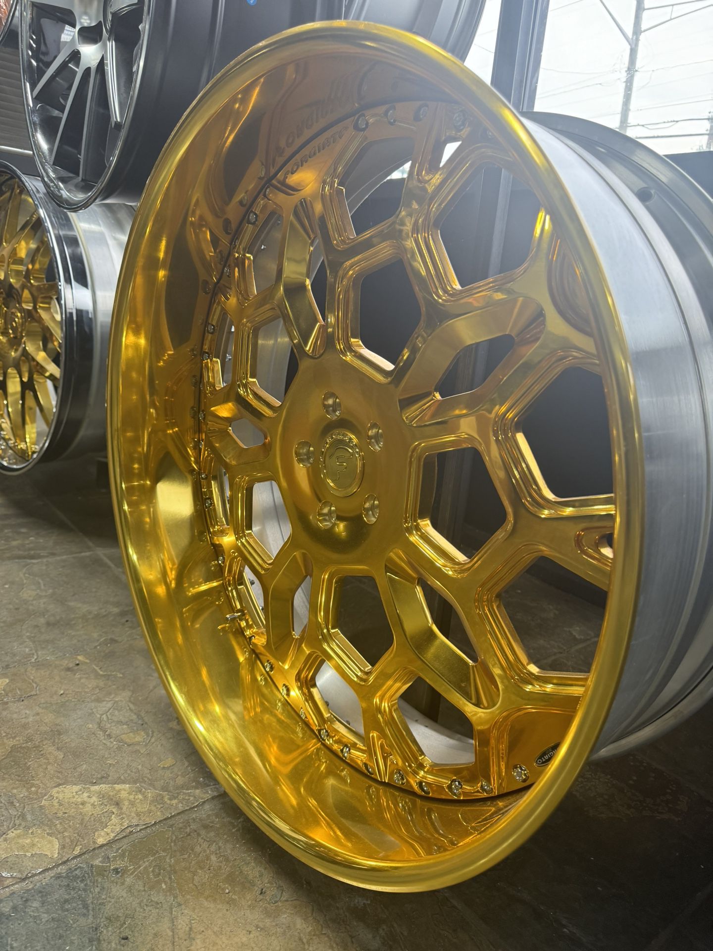 28” Gold Forgiato Wheels Rims