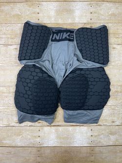 Nike Pro Combat Padded Protective Football Shorts Black & Grey Mens Sz XL