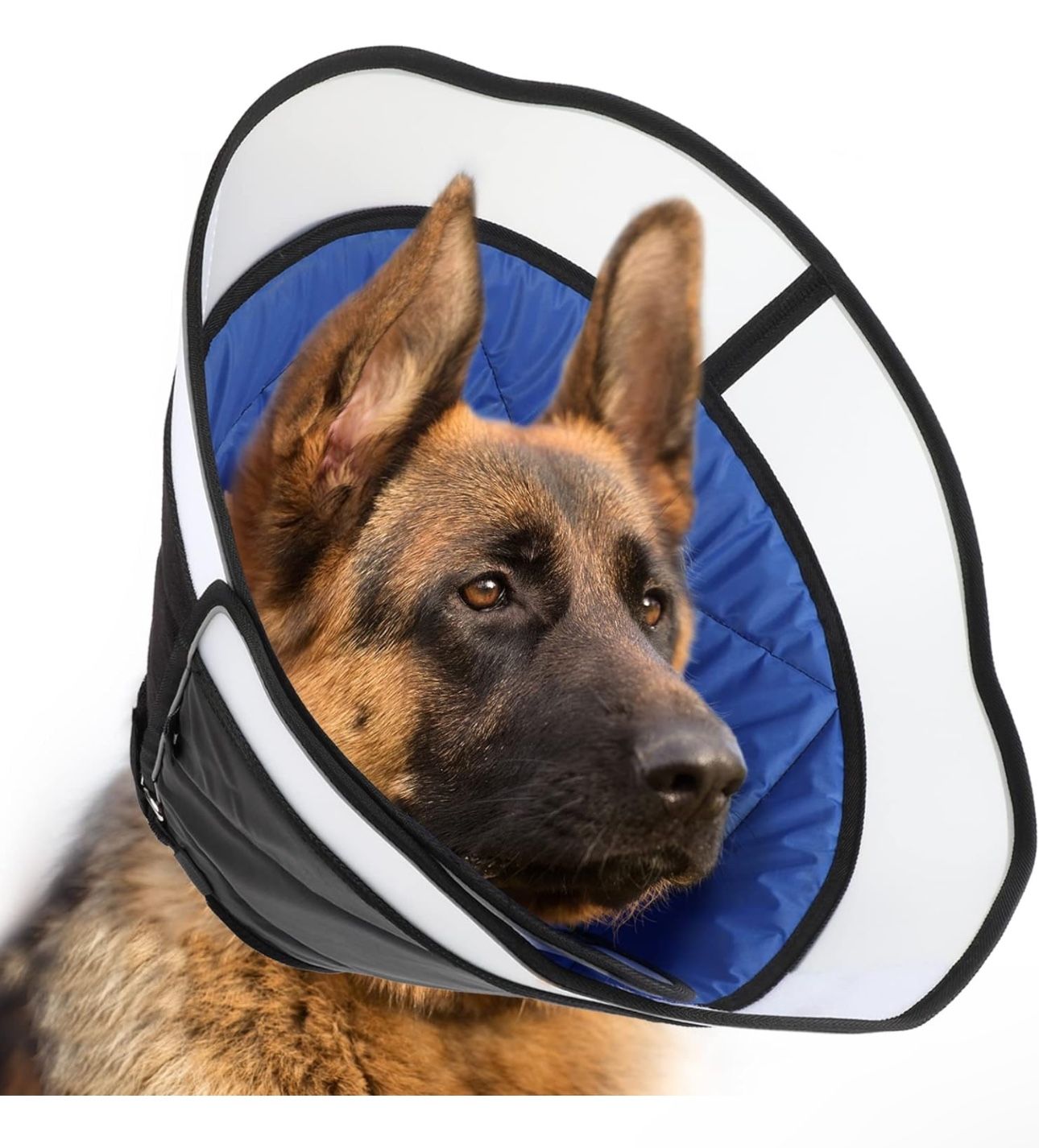 Manificent Dog Cone Collar for Dog After Surgery, Soft Recovery Cone for Medium Large Dog, Prevent Pet Puppy Bite Licking Scratching Touching, Help Do