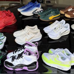 Sneaker Collection – Jordans, Nike, Reebok, Adidas, Puma & More (Multiple Sizes) 