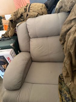 Like new gray reclining couch
