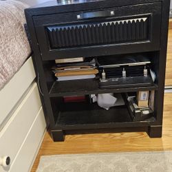 Nightstand With Drawer And Storage