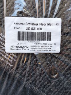 OEM Subaru Crosstrek Floor Mat and Cargo cover