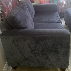 2 seat couch/storage ottoman)