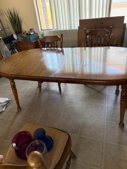 Vintage solid oak table