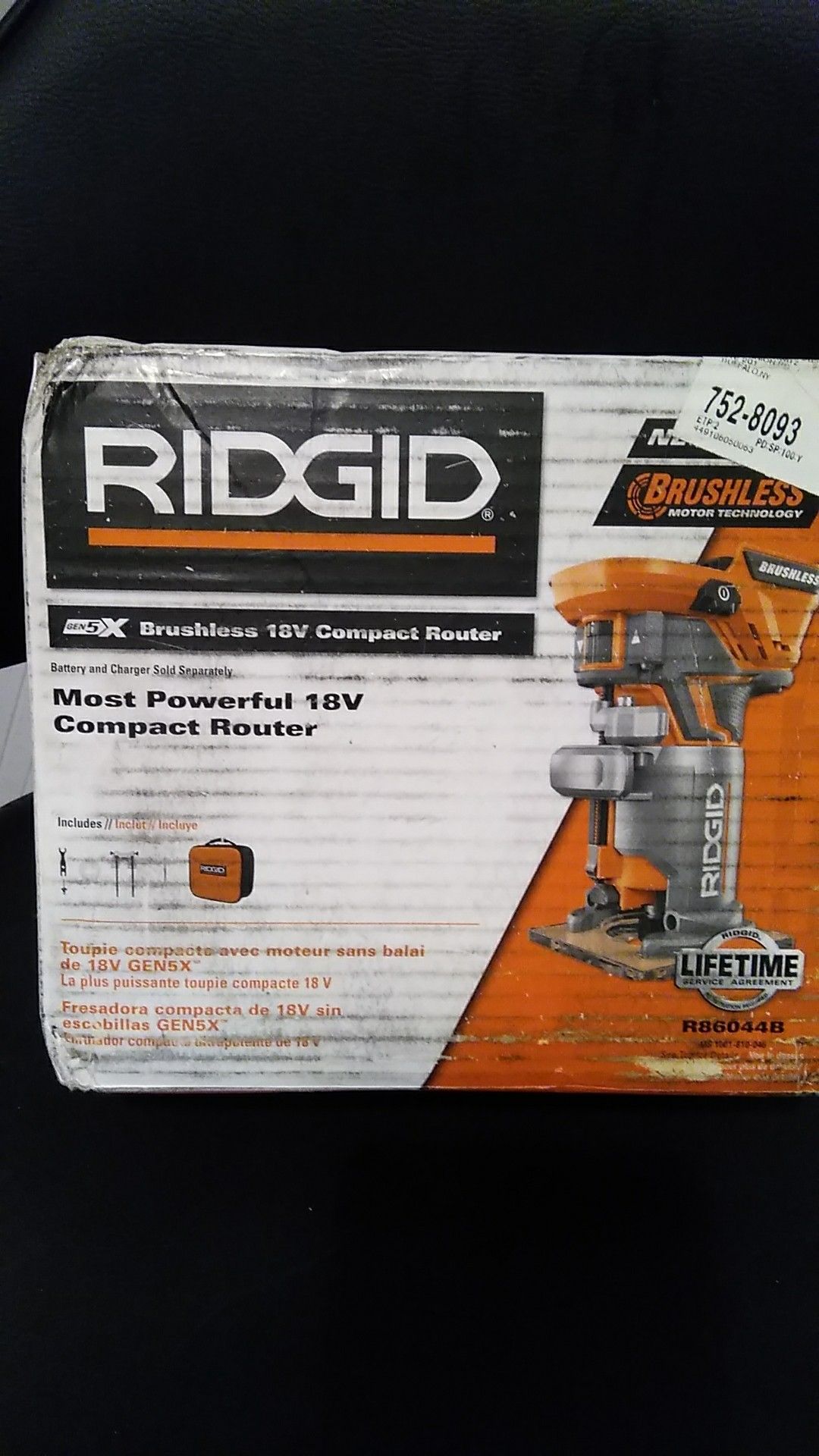 RIDGID R86044B 18 Volt Brushless Compact Router Bnib 75 for Sale in Conshohocken PA OfferUp