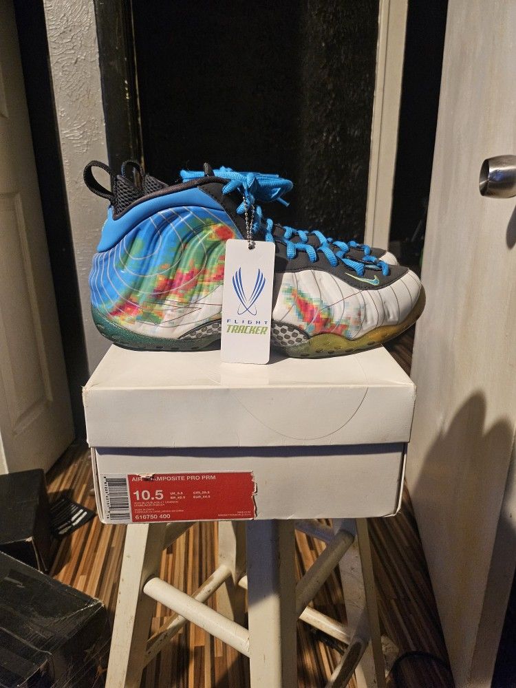 Foamposite One Wheather man great cond. OG all size 10.5 $175
