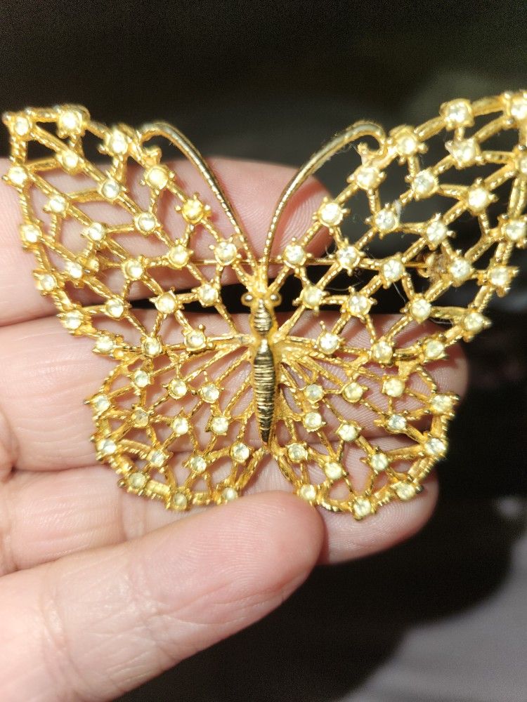 Kenneth Jay Lane Butterfly Brooch