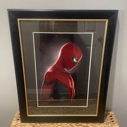 Marvel Spiderman Concept Art Glass Framed Poster