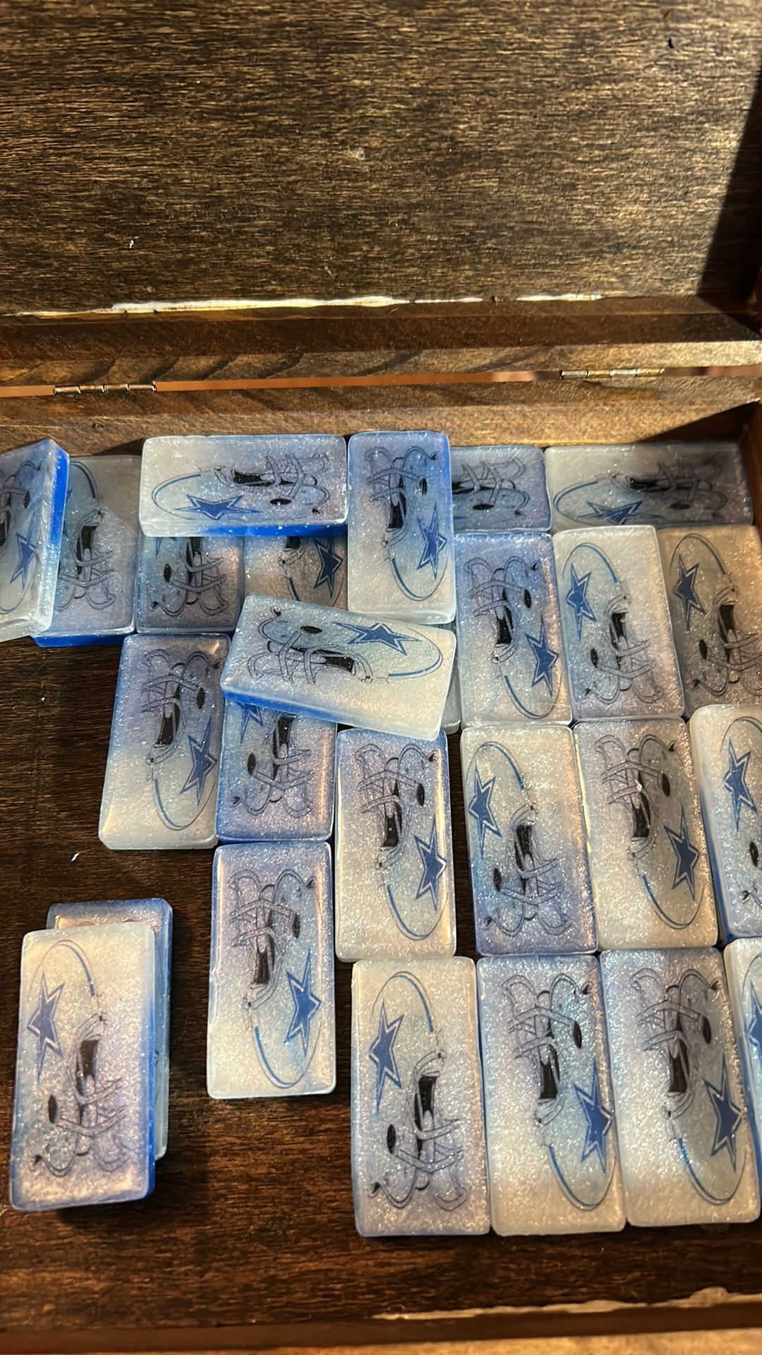 Dallas Cowboys Handmade Resin Dominoes
