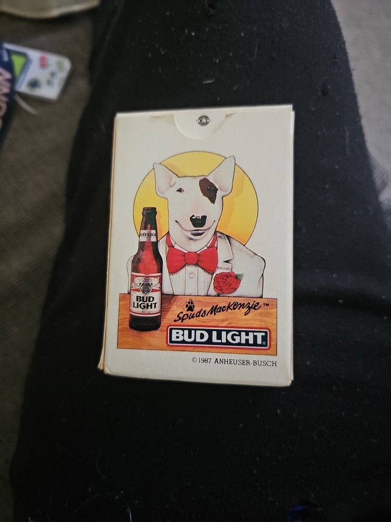 Rare 1987 Bud Light Spuds MacKenzie Playing Cards