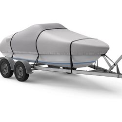 RVMasking 1200D Boat Cover Fits Bass Boat, V-Hull, Runabout, Fish&Ski, Tri-Hull Length: 14-16 Feet New !! 
