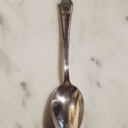 Clara Lun Em 1933 Chicago Worlds Fair Souvenir Spoon Winthrop Silver Plate (O)