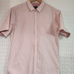 Dirty Laundry XL Men's Short Sleeve Button Down Shirt Stripes