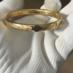 Gold plated Harley Davidson bracelet