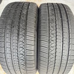 Two Tires 255/50/19 Dunlop Grand Trek Touring With 75-80% Left Amazing Pair • 