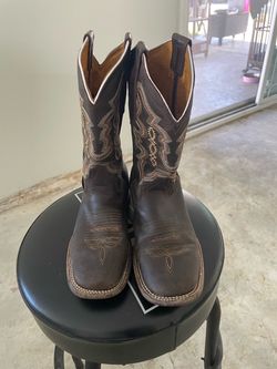 Brown Leather Western Cowboy Boots
