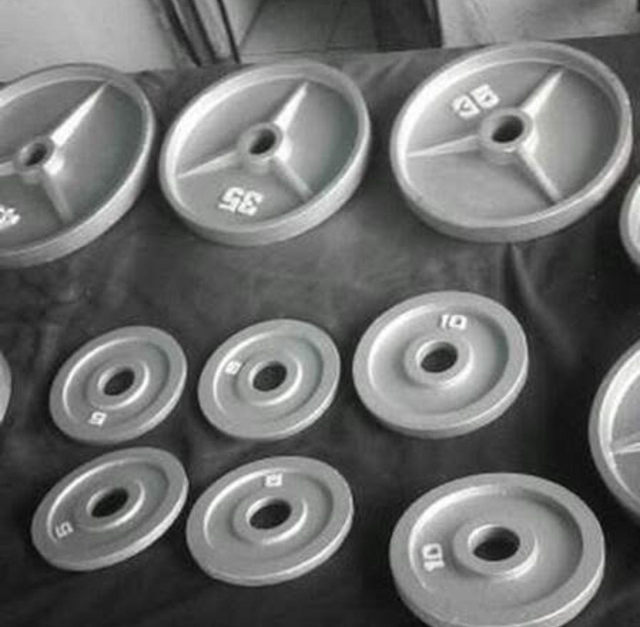 Lifting Weights And Weight Rack And Bench