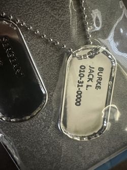 Two Dog Tags - Necklace 
