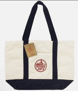 TRADER JOE’s LARGE NAVY TOTE BAG