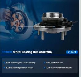 Front Wheel hub Dodge, Chrysler, Routan,Ram