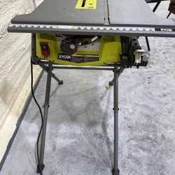 Ryobi 10” Table Saw With Folding Stand