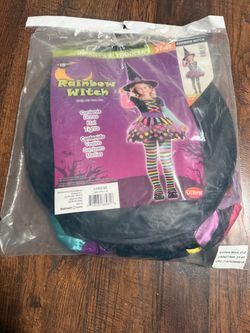 Rainbow Witch Toddler Halloween Costume 3T-4T