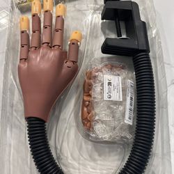 Nail Art Practice Hand And Nail Polish Stand