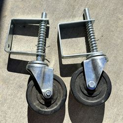 Spring Loaded Gate Casters Set Of 2