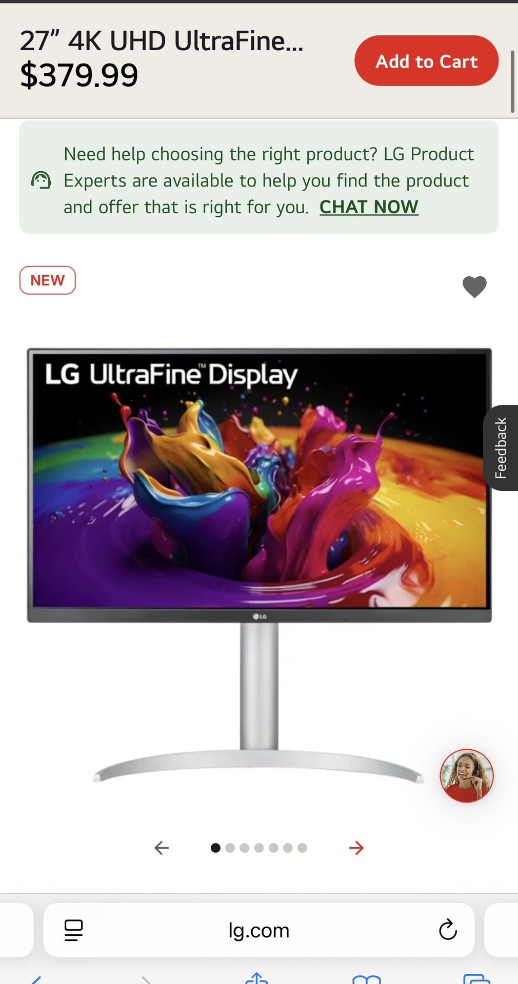 Monitor LG 27UP80B- W