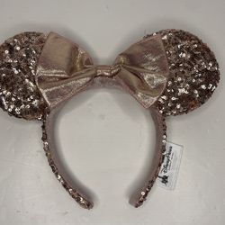 Rose Gold Sequin Minnie / Mickey Ears