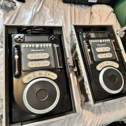 Numark DJ Cd Players Turntables In road boxes 