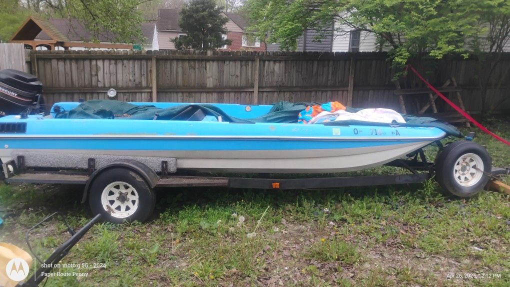 Bayliner Bass Trophy Boat With Motor And Trailer