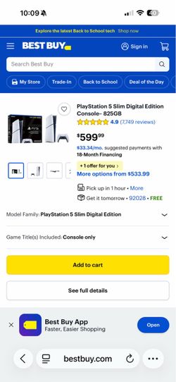 PS5 Slim Edition 900Gb