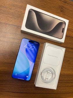 iPhone 15 Pro Max Unlocked 256GB AT&T T-mobile Verizon Cricket Metro