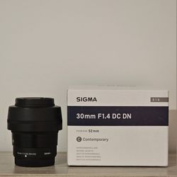 Sigma 30mm F1.4 DC DN For X Mount - Fuji