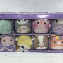  Squishmallows Easter Plush 5" Set of 8 Easter New