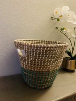 Wicker Waste Basket