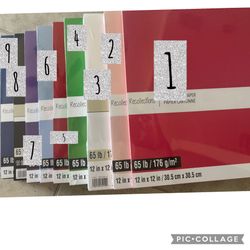 Cardstock 65lb 12x 12 Sheets New