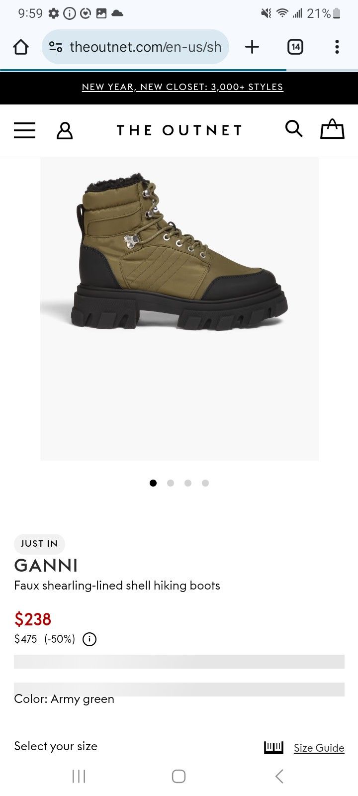 GhAnni Boot 9.5 $120