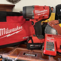 Milwaukee New Wrench Impact With Charger & 5.0 Battery $365